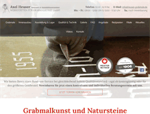 Tablet Screenshot of heuser-grabmale.de
